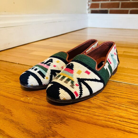 By Paige Anchor Needlepoint Loafers Size 10 - Picture 9 of 16